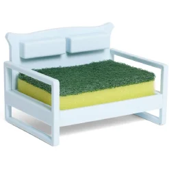 Porte éponge forme canapé bleu ou marron