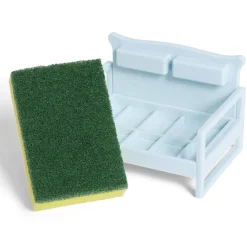 Porte éponge forme canapé bleu ou marron