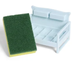 Porte éponge forme canapé bleu ou marron