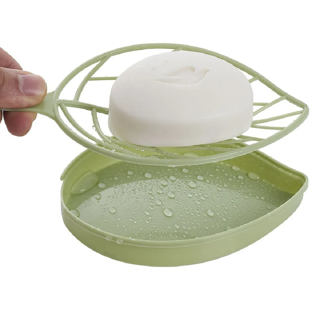 Porte savon design feuille