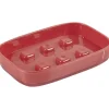 Porte savon rouge