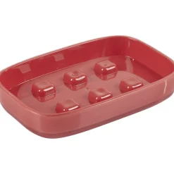 Porte savon rouge
