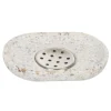 Porte savon Terrazzo résine effet granit beige