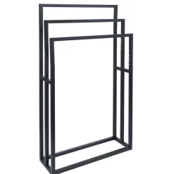 Porte serviette 3 niveaux métal noir