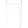Porte serviette blanc métal