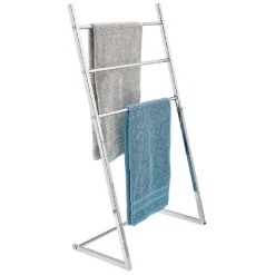 Porte serviette en métal gris