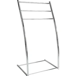 Porte serviettes à 3 niveaux gris chromé