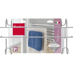 Porte serviettes avec 2 crochets à suspendre