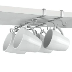 Porte tasse x10 Metaltex à fixer sur étagère