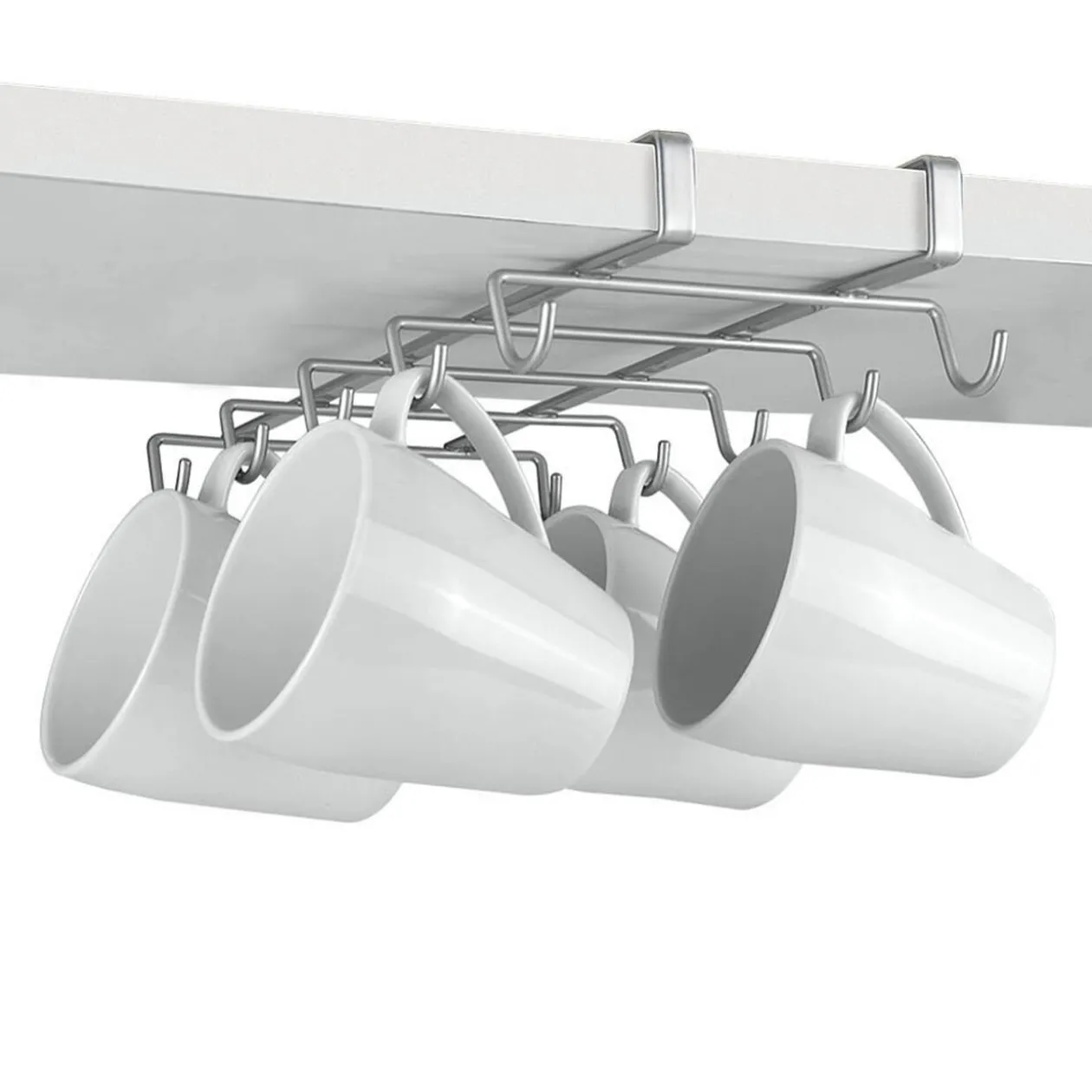 Porte tasse x10 Metaltex à fixer sur étagère