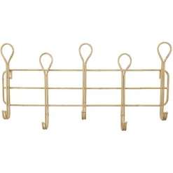 Porte-manteau effet bambou naturel