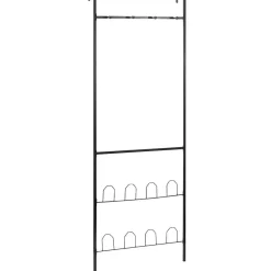 Porte-manteaux range chaussures de porte noir