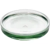 Porte-savon en verre transparent vert Ø8xH1,8cm