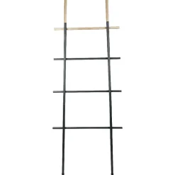 Porte-serviette échelle gris anthracite naturel