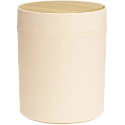 Poubelle à coton ronde métal nude Ø13,7xH17,3cm 2,5L