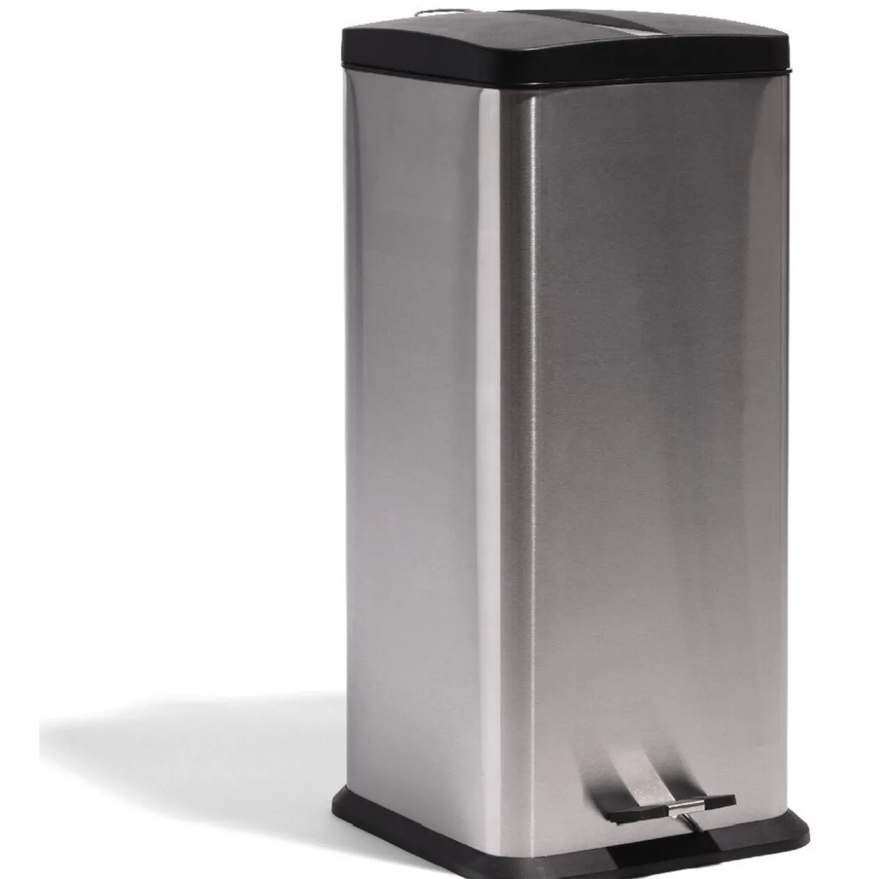 Poubelle à pédale 30 L carrée