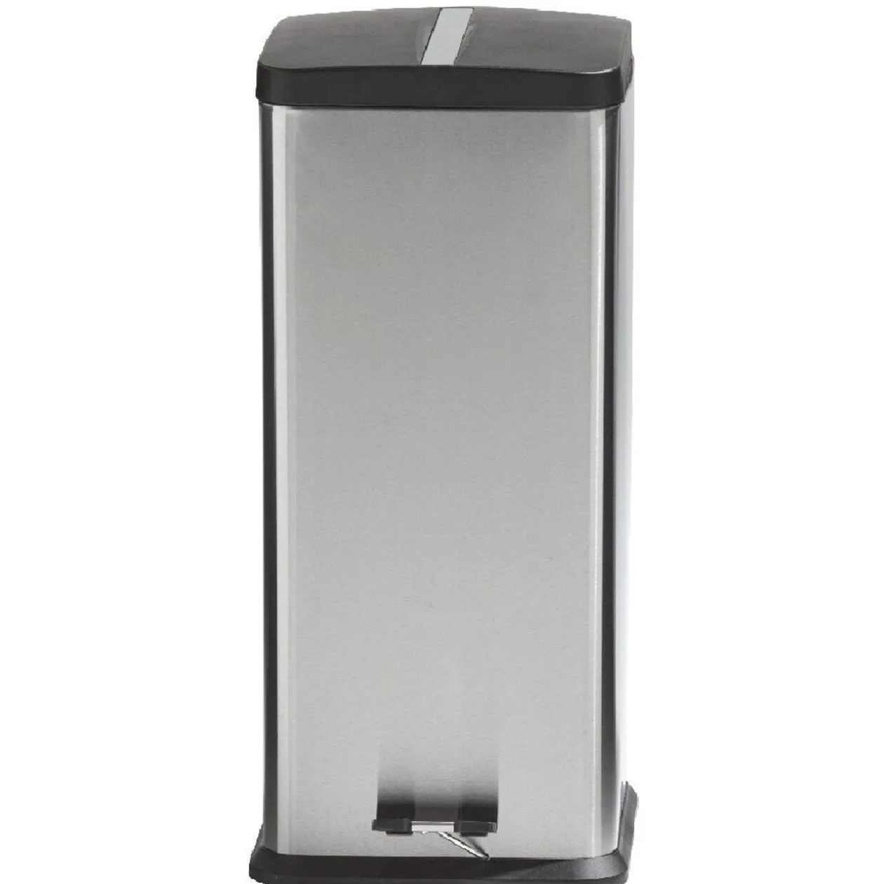 Poubelle à pédale 30 L carrée