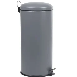 Poubelle à pédale 30 L grise