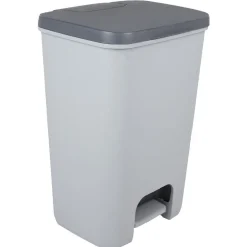 Poubelle à pédale 40 L grise