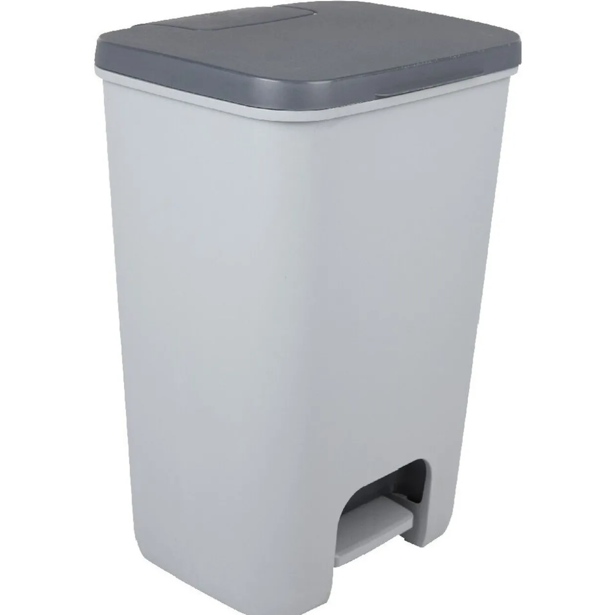 Poubelle à pédale 40 L grise