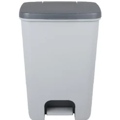 Poubelle à pédale 40 L grise