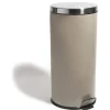 Poubelle à pédale 30 L taupe