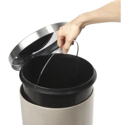 Poubelle à pédale 30 L taupe