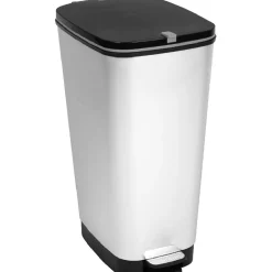 Poubelle à pédale grise 45 L