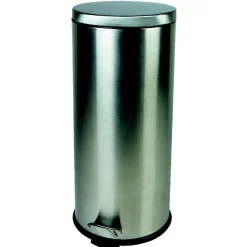 Poubelle à pédale Inox 30 L grise