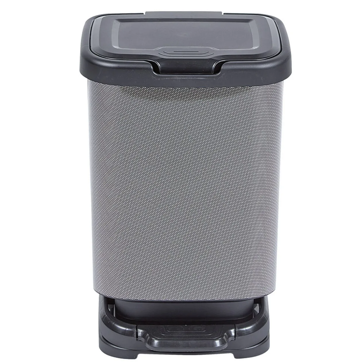 Poubelle à pédale Jive aspect carbone noir 20 L