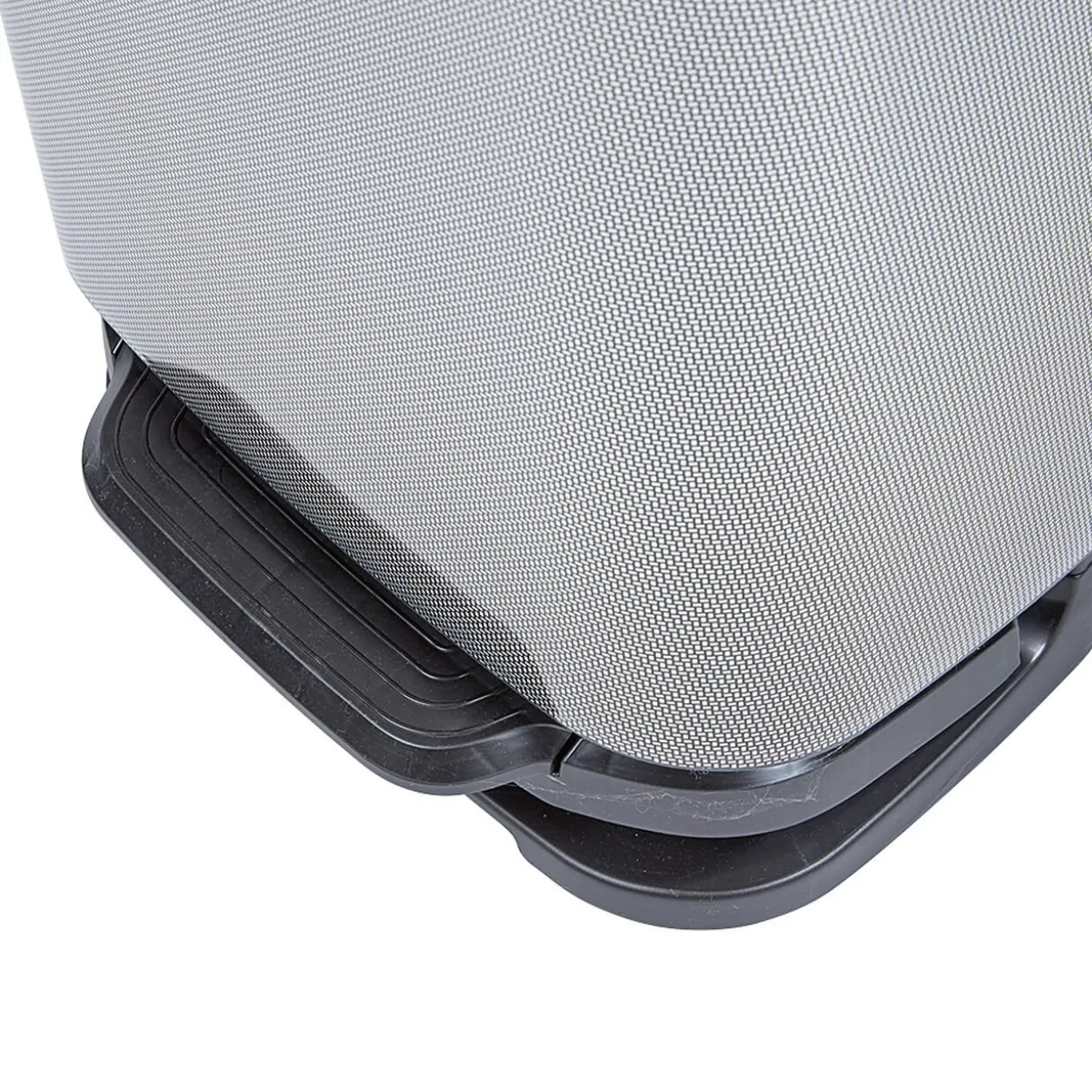 Poubelle à pédale Jive aspect carbone noir 20 L