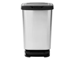 Poubelle à pédale Jive noir et gris 40 L