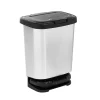 Poubelle à pédale Jive noir et gris 20 L