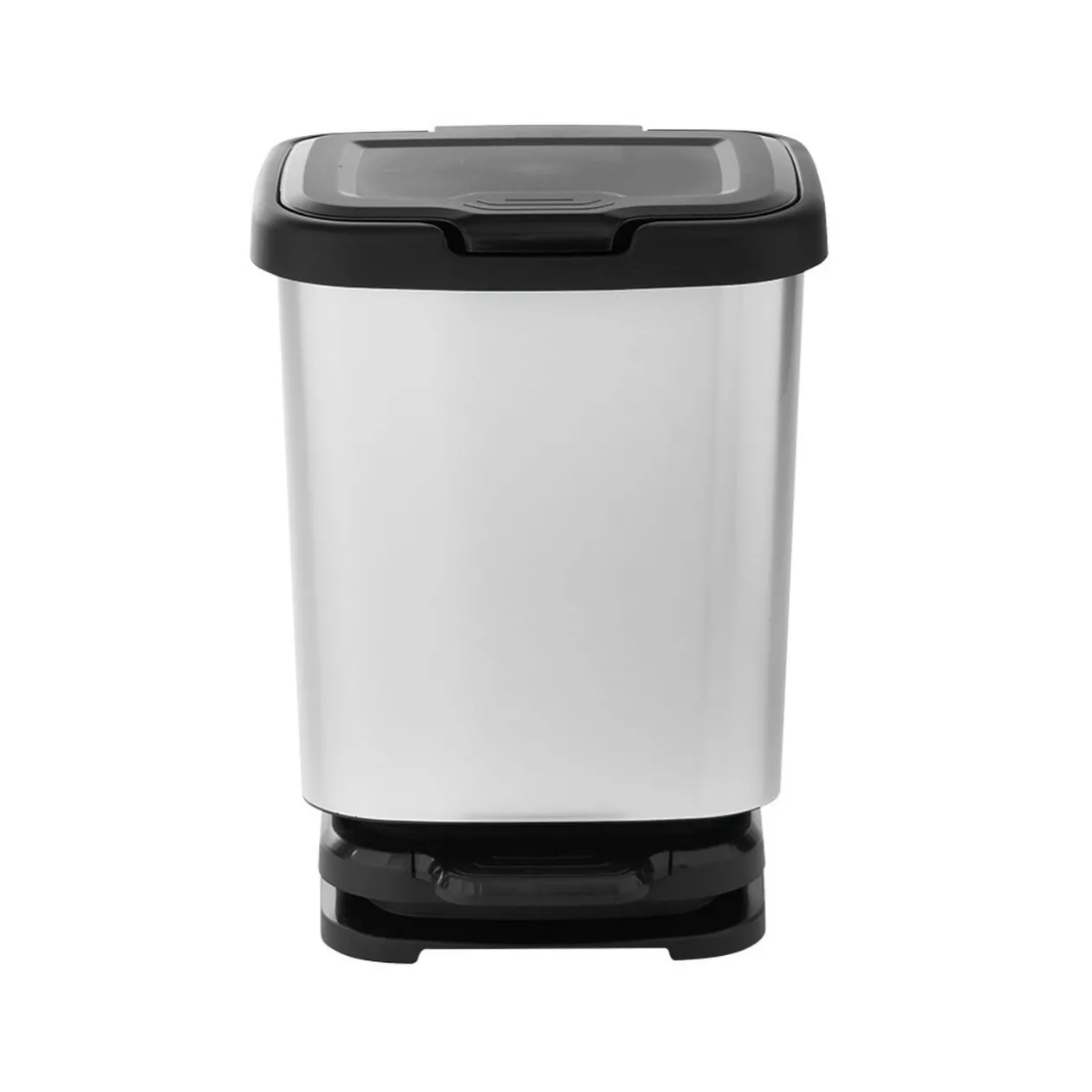 Poubelle à pédale Jive noir et gris 20 L