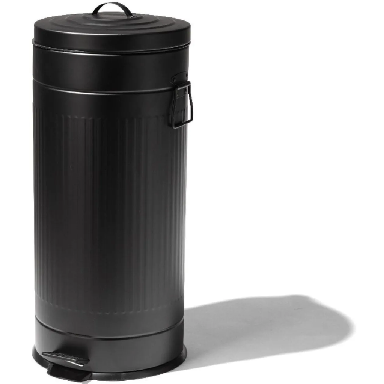 Poubelle à pédale noire 30 L