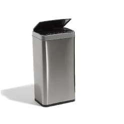 Poubelle automatique avec seau noir 40 L