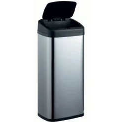 Poubelle automatique grise et noire 40 L