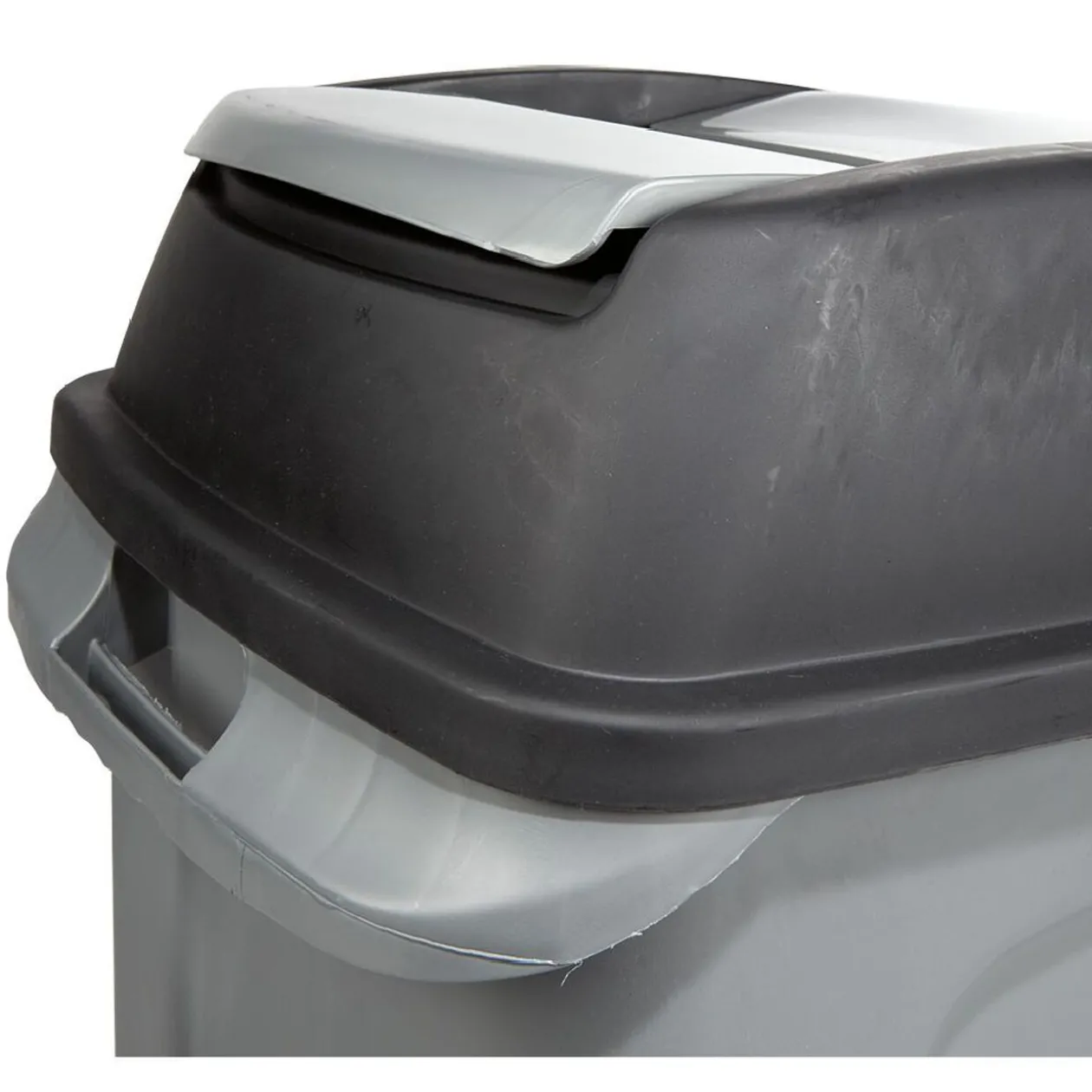 Poubelle de garage 70L sur 4 roulettes