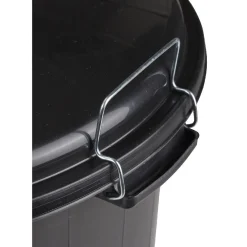 Poubelle de jardin noir 70 L