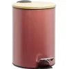 Poubelle de salle de bain 3L marron naturel