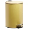 Poubelle de salle de bain 3L jaune naturel