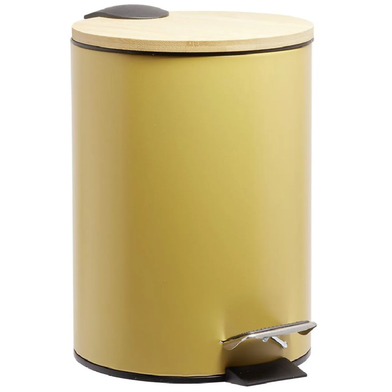 Poubelle de salle de bain 3L jaune naturel