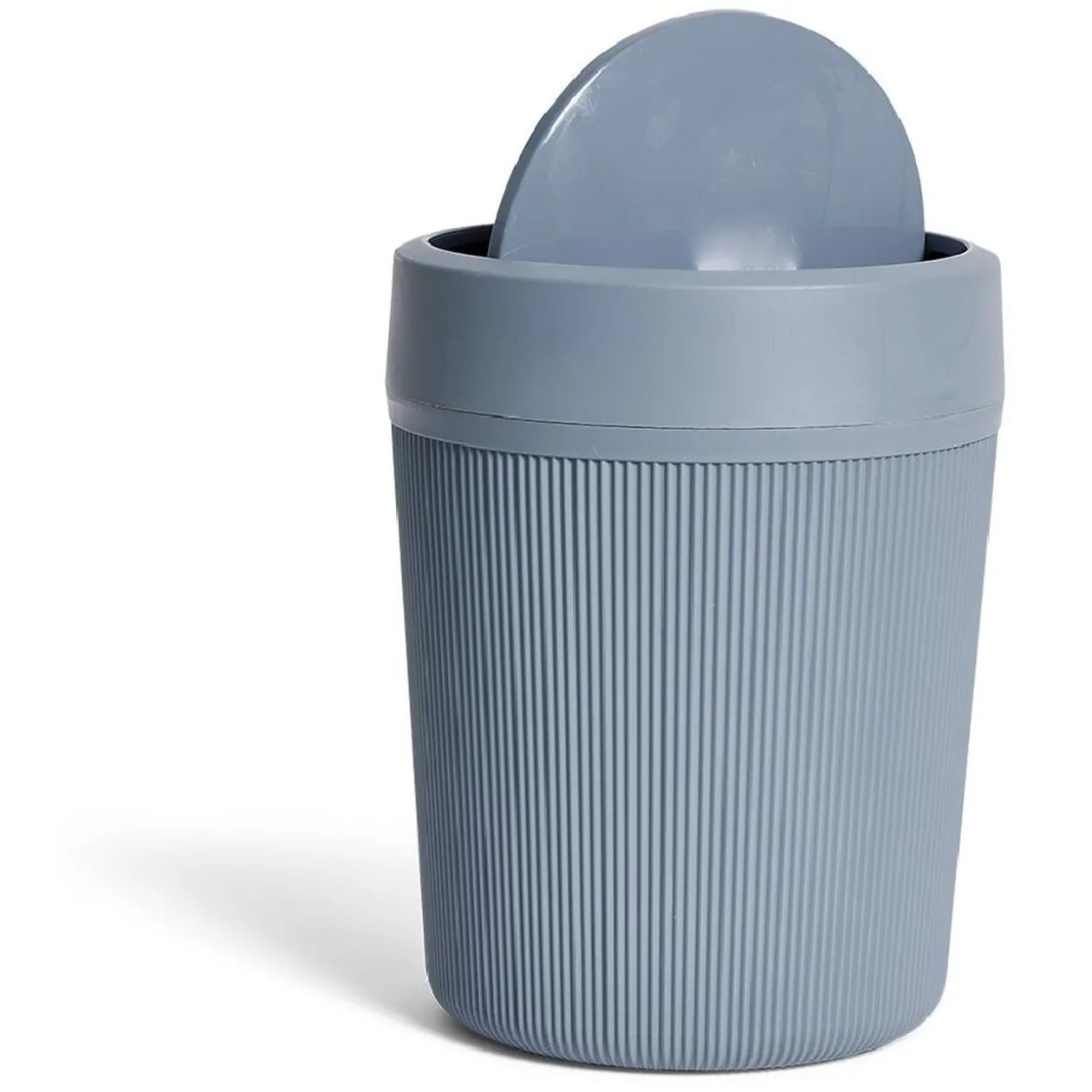 Poubelle de salle de bain grise ou beige Ø18,5xH25cm