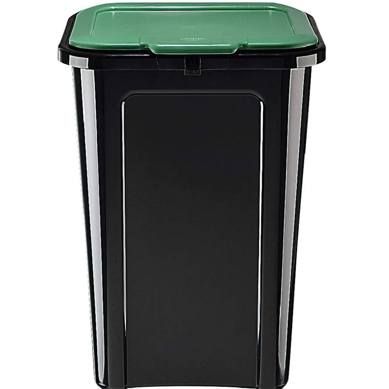 Poubelle de tri couvercle vert 45L