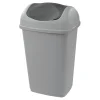 Poubelle grise à rabat 9 L