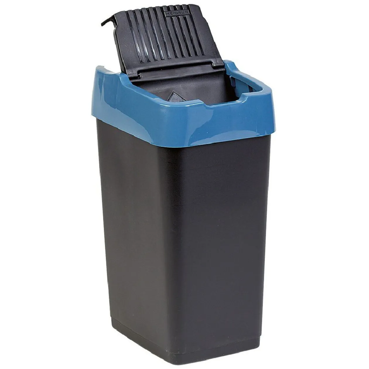 Poubelle 18L à couvercle basculant push up H43 cm