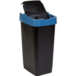 Poubelle 60L à couvercle basculant push up H67 cm