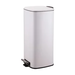 Poubelle pédale blanche 30 L