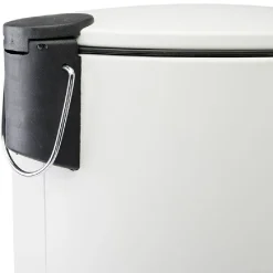 Poubelle ronde à pédale blanc 27 L