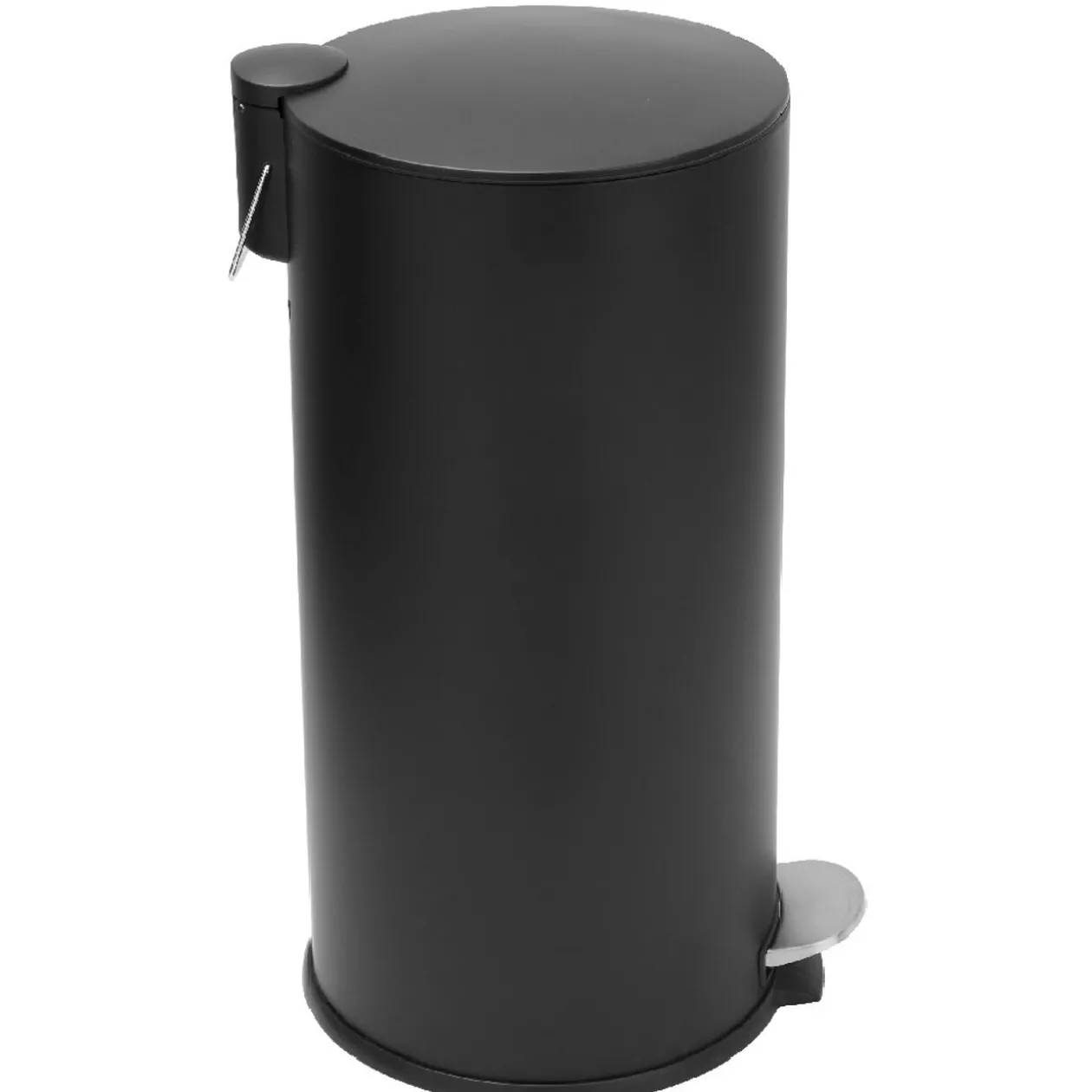 Poubelle ronde à pédale noir 27 L